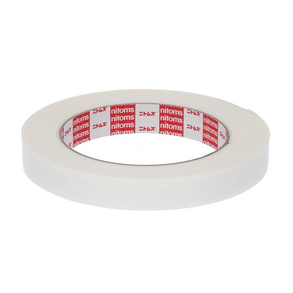 Nitoms T3960 Removable Double-Sided Tape for Strong Fixing, Thick, Easy, Non-Residue, Indoor Hook, Width 0.6 inches (15 mm) x Length 1.6 ft (4 m) x Thickness 0.5 inches (1.35 mm), 1 Roll