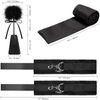 ZJZFL Adjustable Size Simple Waterproof Design, Durable Black