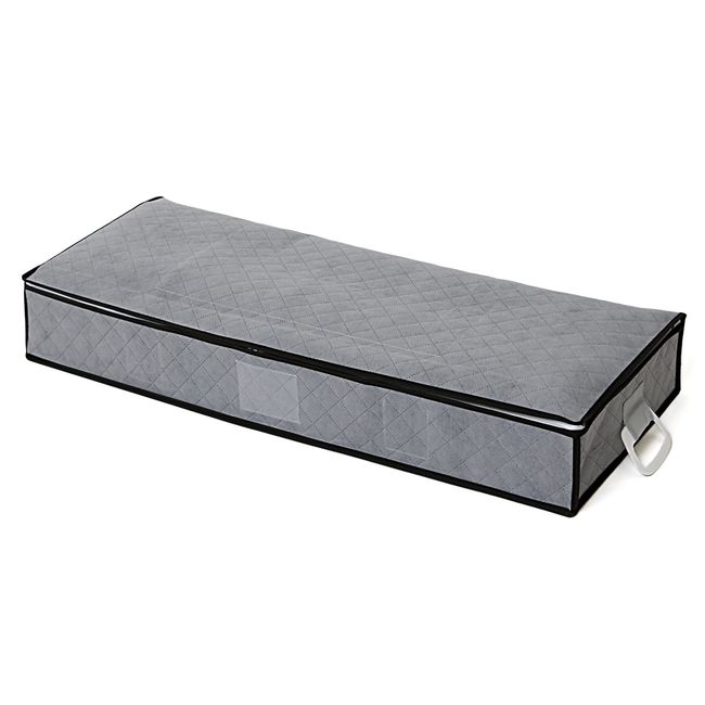 Astro 615-30 Kimono Storage Case, Gray, Non-woven Fabric, Activated Carbon, Diatomaceous Earth, Deodorizing, Yukata Storage, Handle and Name Holder, Foldable, Slim