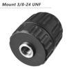 Mesee 0.8-10mm Keyless Drill Chuck Adapter 3/8-24UNF Mount Thread Impact Chuck Converter Quick Release Conversion Tool with 1/4 Inch Hex Shank