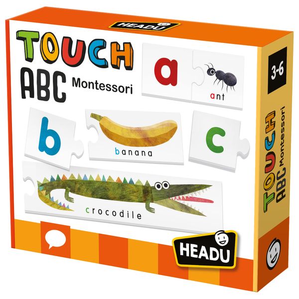 Headu Touch ABC Montessori, Educational Toys for Boys and Girls Ages 3-6 Years Old, Preschool Learning Toys, Teacher Homeschool Supplies, Birthday