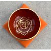 DharmaObjects Tibetan Sacral Chakra Premium Palm Size Singing Bowl Gift Box Set