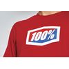 100% Official Short Sleeve Tee Red - S