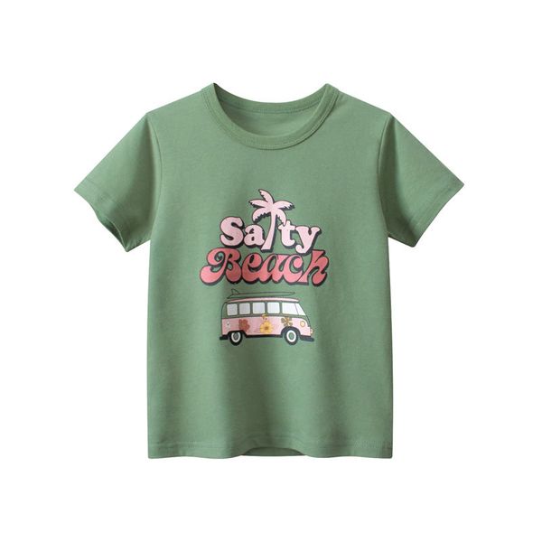 Baby Girl Print Pattern Fashion Cotton Shirt - 110 (3-5Y) / Green