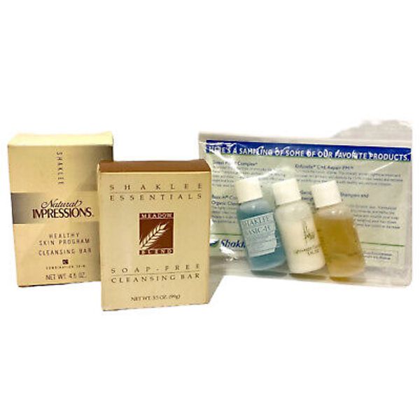 Shaklee ProSanté® Revitalizing Shampoo & Conditioner Samples, Cleansing Bars Lot