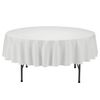 LAMINET Premium Disposable Tablecovers - SET OF 1 - WHITE - 84" Diameter