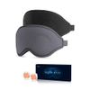 Sleep Mask, 2-Pack of Super Soft and Comfortable 3D Drowsy Sleep Mask, 100% Blackout Sleep Aid Eye Mask for Side Sleepers with Adjustable Straps, Suitable for Travel, Lunch Breaks, Meditation