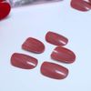 Yienate False Nails Purple Long Round Head French Nails Full Cover Nail Tips Fake Nails for Women and Girls 24Pcs