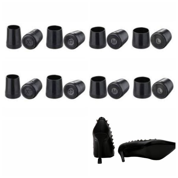 8 Pair 4 Size High Heel Protectors Protective Heel Caps High Heel Tip Covers Walking on Grass and Uneven Floor