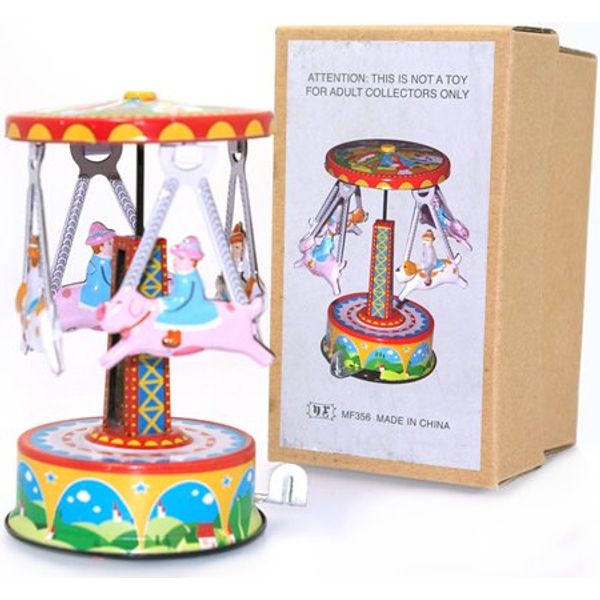 Jesters Animal Carousel Traditional collectable tin toy