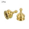 PATIKIL M10 Lamp Finial Cap Knob, 2 Pack, Solid Brass