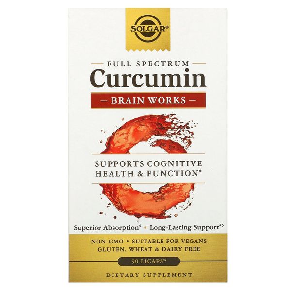 Full Spectrum Curcumin, Brain Works, 90 Licaps
