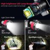 Hands-Free Sensor Headlamp with Red/Blue Safety Lights 1500mAh 40H Runtime 