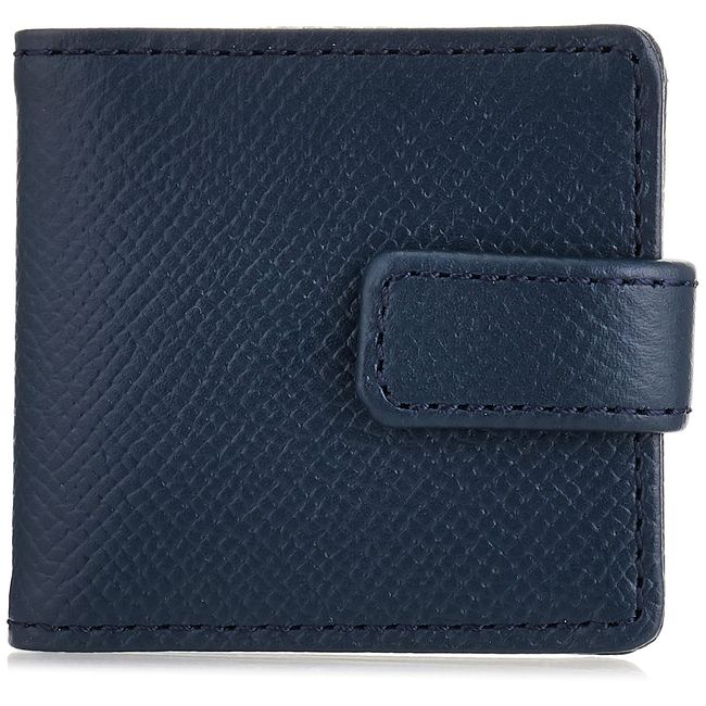 Slip-on DNK-3001-NV Genuine Leather NC Compact Mirror Navy Hand Mirror German Leather Two-Sided Mirror