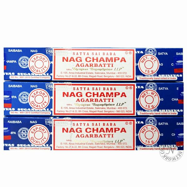 Special price &quot;SATYA Sai Baba Nagu Champa 15g (3 box set)&quot;<br> /Mail delivery date and time cannot be specified. World famous, sweet and fragrant fragrance!<br> NAGCHAMPA/India/Cheap/Incense/<br> *Cancellation, changes to order details and shipp