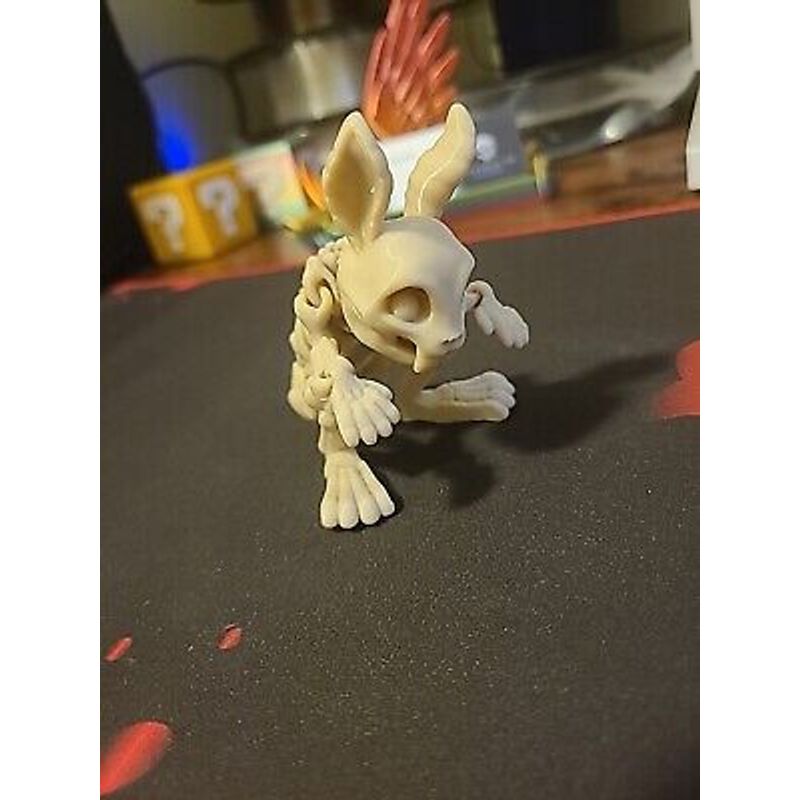 Articulated Bunny Rabbit Skeleton Toy Figure 3D Printed Fun Movable ...