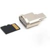 SD Card Reader, Micro SD CF Card Reader USB C Memory Card Reader Micro SDHC Card SD Reader OTG Device Memory Card Adapter Card Reader Adapter Compatible with Laptop,Pc,Android Smartphone (Gold)