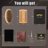 Full Grooming Kit Beard Brush & Comb, Scissors, Nail Clipper Set, Gifts for Men