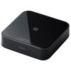 Elecom LBT-AVWAR501XBK Bluetooth Audio Receiver, Stereo Mini Connection, RCA Converter Cable, Black