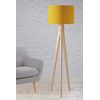 Yellow with White Geometric Design Lampshade, Ceiling or Table Lamp Shade