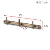 Iron Wall Hooks, 3 Rows, Gold, 3 Rows