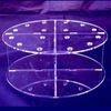 Round Push Pop Stand - Clear