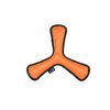 Mountain Paws Rubber Dog Throw Toy, Orange