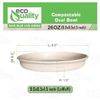 26oz Eco-Friendly Compostable Oval Burrito Bowls – Natural & Biodegradable 200pc