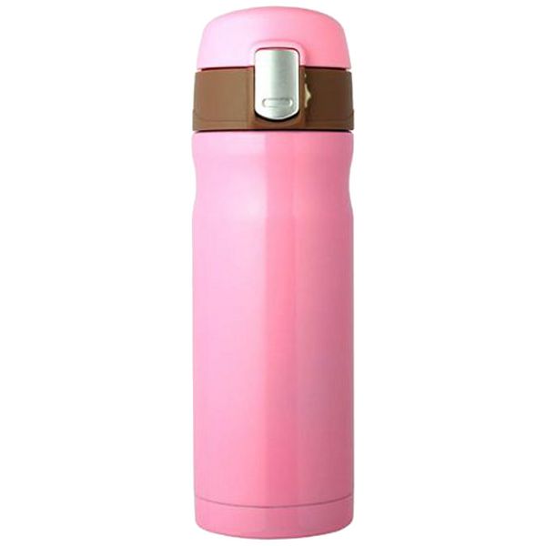 Living Room Water Bottle, 15.2 fl oz (430 ml), Direct Drinking, One-Touch Open, Vacuum Insulated, Stainless Steel, Hot and