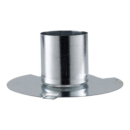 RecPro RV 2-Inch Furnace Duct Adapter | Straight Pipe Flange | Galvanized