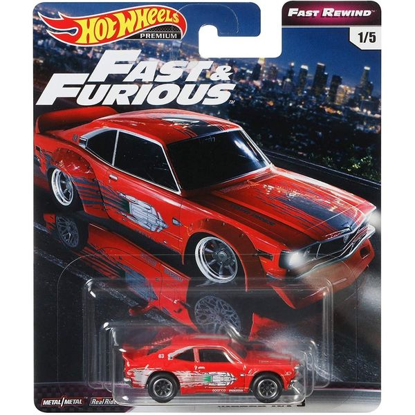 Hot Wheels Fast Rewind Fast & Furious Mazda RX 3 1/5, red