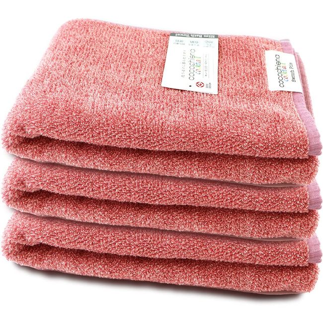 Nissen Shoko cocochiena cocktail 483571 Cocochiena Cocktail Slim Bath Towel, Pink