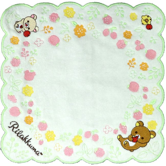 丸眞 Mini Towel Rilakkuma 26 × 26 cm Full Embroidery Series