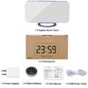 Digital Alarm Clocks,7" LED Mirror Electronic Clock,with 2 USB Charging Ports...