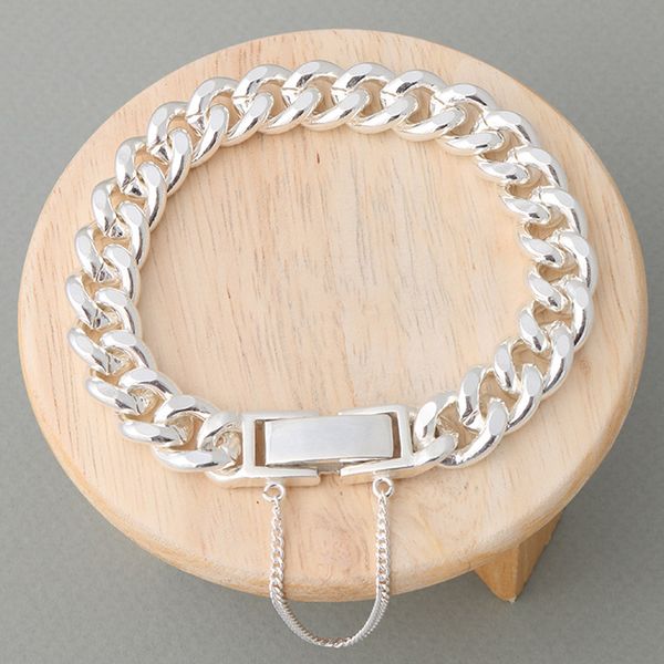 [Silver 925 Silver Bracelet] 15D Chain Bracelet Advanced Anti-Loss Lock Device