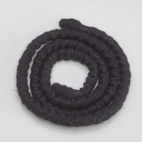 DreadLab - Bendable Spiral Dread Ties (50cm, Black With Black Thread)