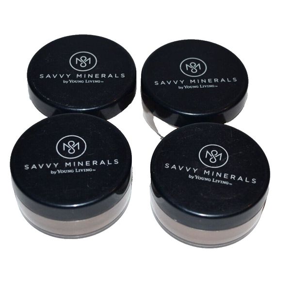 Young Living Savvy Minerals Foundation Shade Dark #4  20861 4pc set  NEW