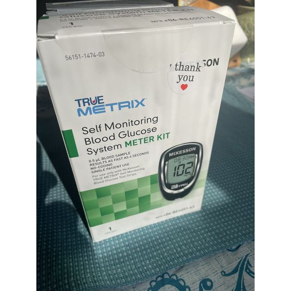 NEW TRUE METRIX Self Monitoring Glucose Meter Kit (McKesson) SEALED BOX Monitor