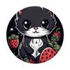 Ragamuffin Kawaii Strawberries Cat PopSockets Swappable PopGrip
