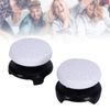 ASHATA 2Pcs Thumbstick Extender for, 3D Texture Thumb Grip Stick Joystick Thumbstick for 5 Controller (White)