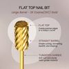 Professional Gold Large Barrel Nail Drill Bit 3X Coarse Grit