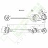 New (1) Control Arm Front Lower Passenger Kit For SATURN SC2 1993 - 2001 2002