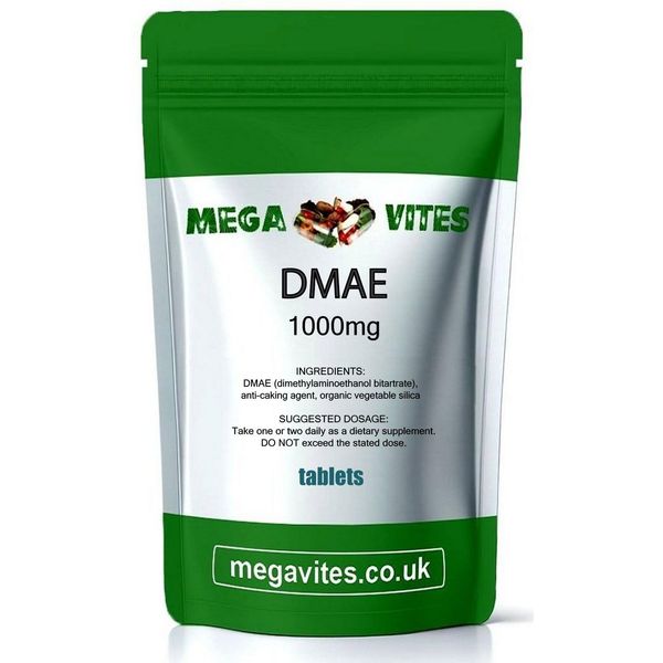DMAE (DIMETHYLAMINOETHANOL) Tablets 1000mg x 60 - MEGAVITES AMINOLAB