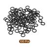 sourcing map Split Lock Washer, M4 304 Stainless Steel Spring Lock Washer 100pcs, Black
