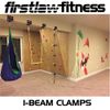 1000 LBS I-Beam Clamp - (Set at 5.25" Wide) - for Gymnastic Rings - Climbing Ropes - Heavy Bags - Multi-Fitness