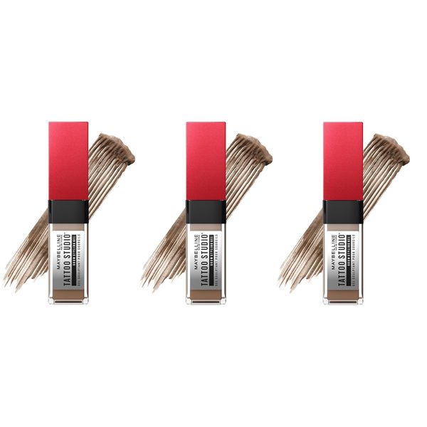 Maybelline Tattoo Studio Brow Styling Gel, 250 Blonde (3 Pack)