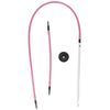Denise Needles Interchangeable Crochet Hooks, G6/4mm, Tunisian Pink