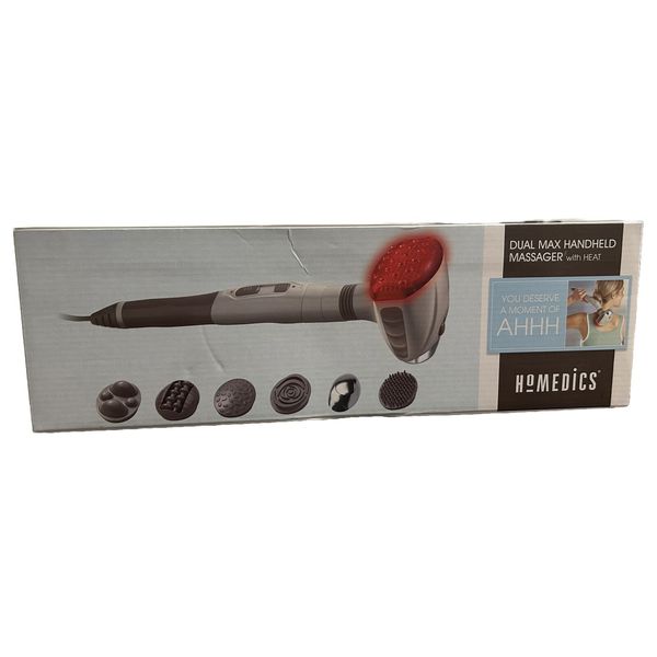 Handheld Massager with Heat & 6 Attachments HoMedics HHP-230-BL