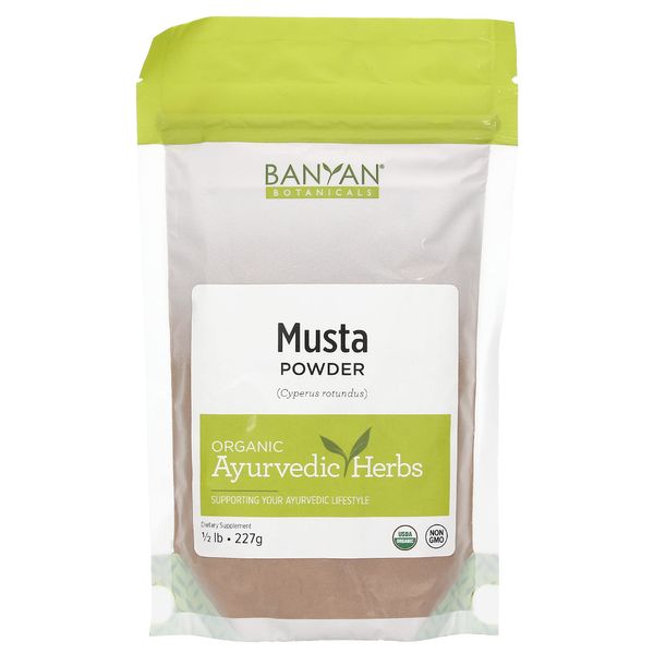 Banyan Botanicals Musta Powder - Certified Organic, 1/2 Pound - Cyperus rotundus - Supports regular, comfortable menstruation and promotes healthy digestion*