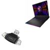 BoxWave Smart Gadget Compatible with MSI Raider GE78 - AllReader SD Card Reader, microSD Card Reader SD Compact USB - Jet Black